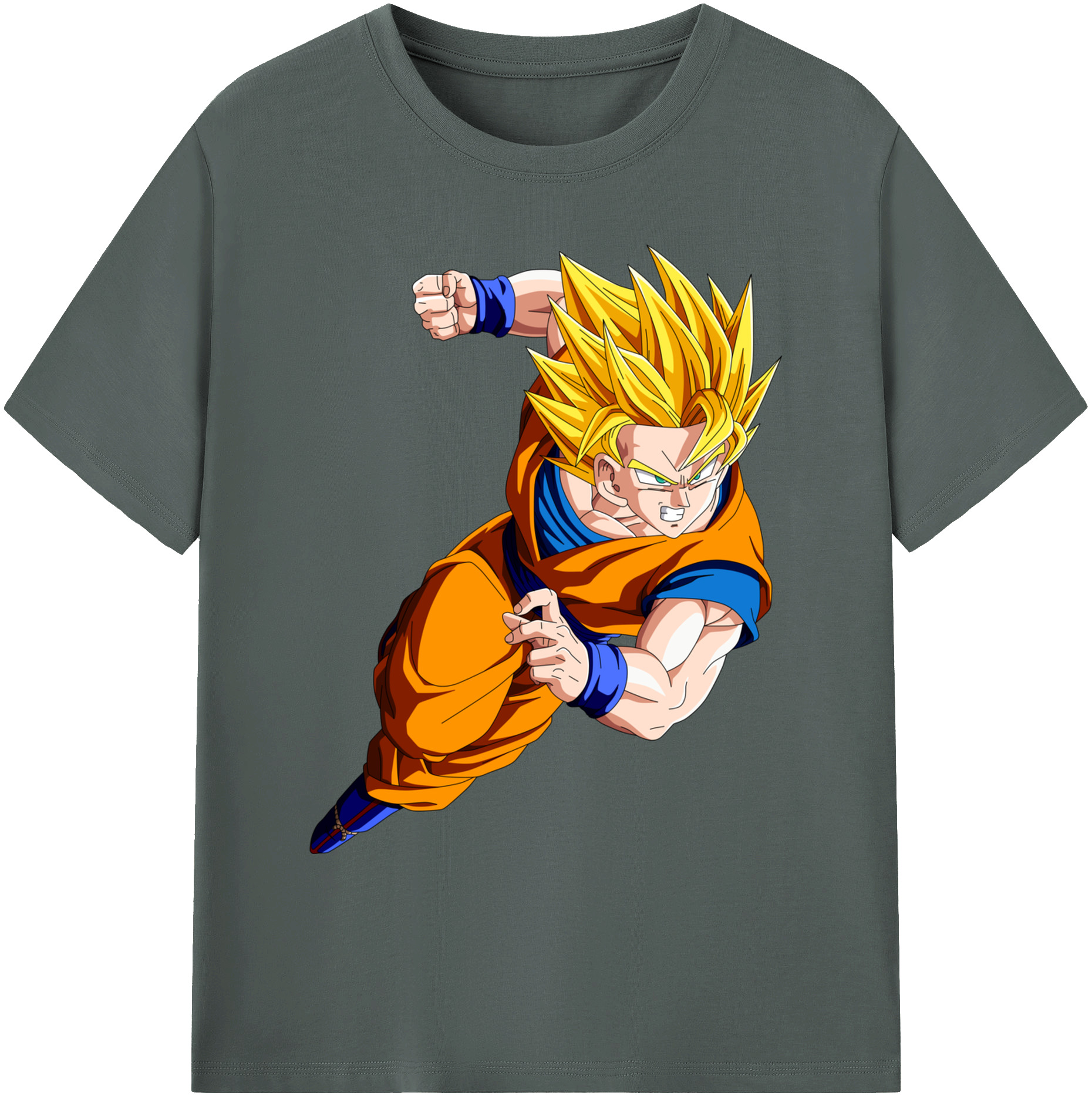 （画像用） ドラゴンボール 孫悟空（そん ごくう）Son Goku カカロット DRAGON BALL Kakarotto 綿100％ メンズ半袖Tシャツ｜肌触りやわらか＆通気性